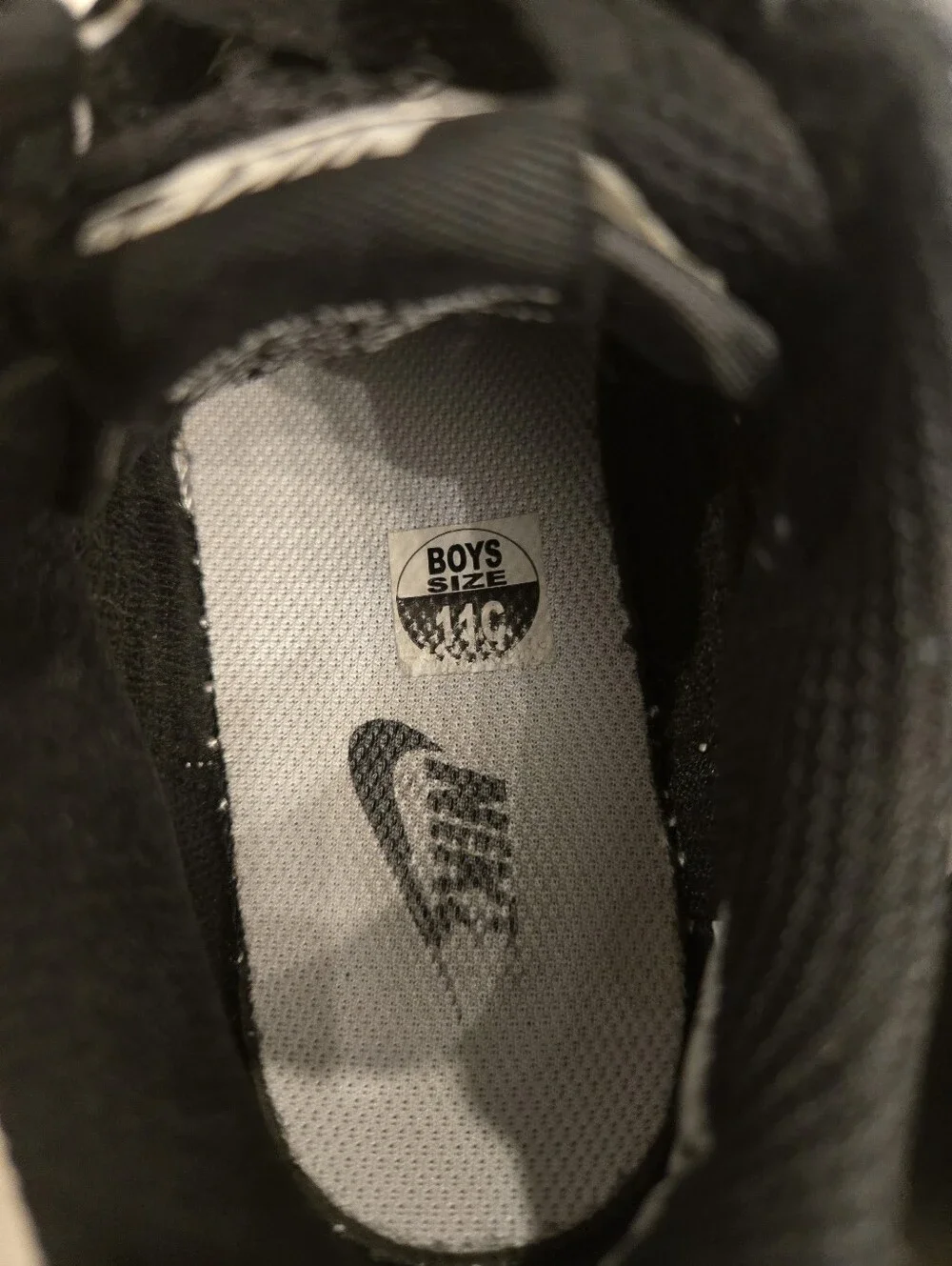 Nike Kids Low-Top Sneakers - Black & White 11c